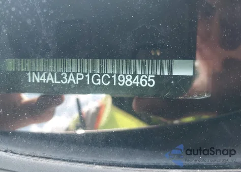 2016 Nissan Altima 2.5 Sl from USA, damaged, VIN 1N4AL3AP1GC198465